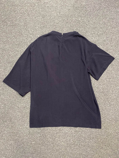 Stylish Asymmetric Round-Neck Solid Color Short Sleeves T-Shirt