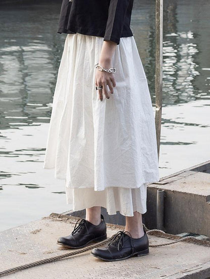 Simple White Bubble Skirt