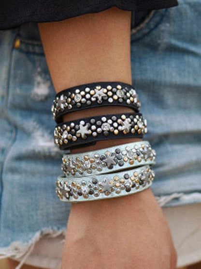 Fashion 2 Colors Imitation Leather Bracelet Accessories