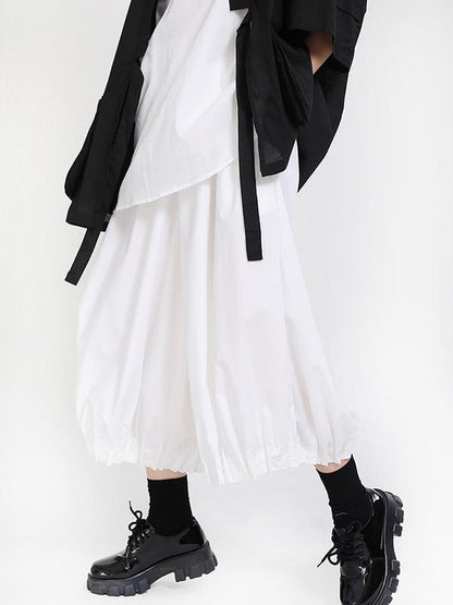 Original Solid Column Wide Leg Pants