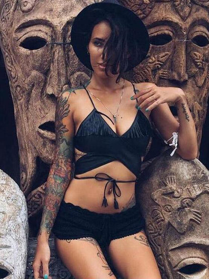 Beach Solid Crochet Short Bottom