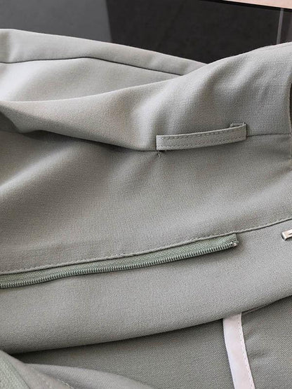 Casual Solid Column Pants Bottoms