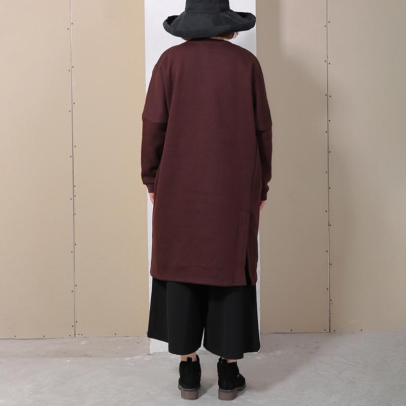 Casual Cotton Long Sleeve Printed Women Dress