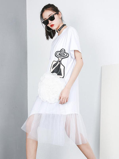 Casual Cropped Split-joint Dress