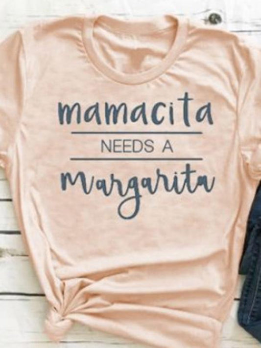 Casual Round-Neck Printed Sleeveless T-Shirt