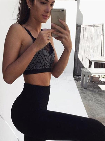 Mesh Insert Sports Bra
