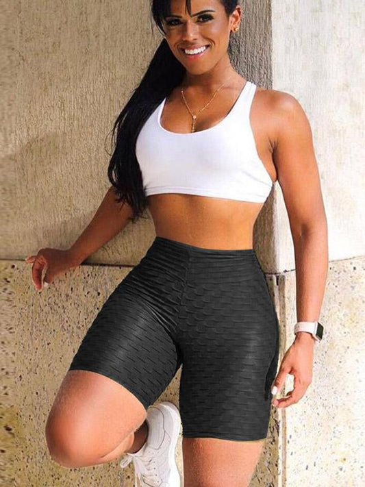 Sexy Chic Jacquard Yoga Shorts