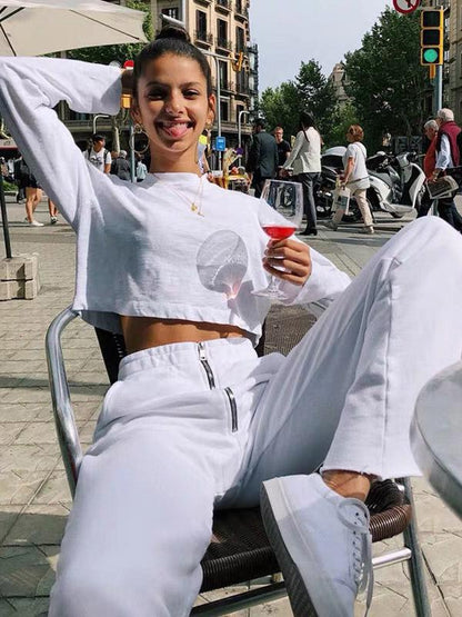 Zipper Casual Straight Leg Pants