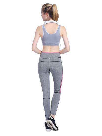 High Waist Paneled Yoga Leggings