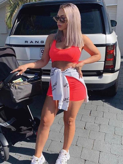 Iridescent Solid Sports Yoga Suits