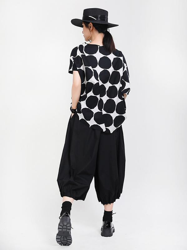 Original Solid Column Wide Leg Pants