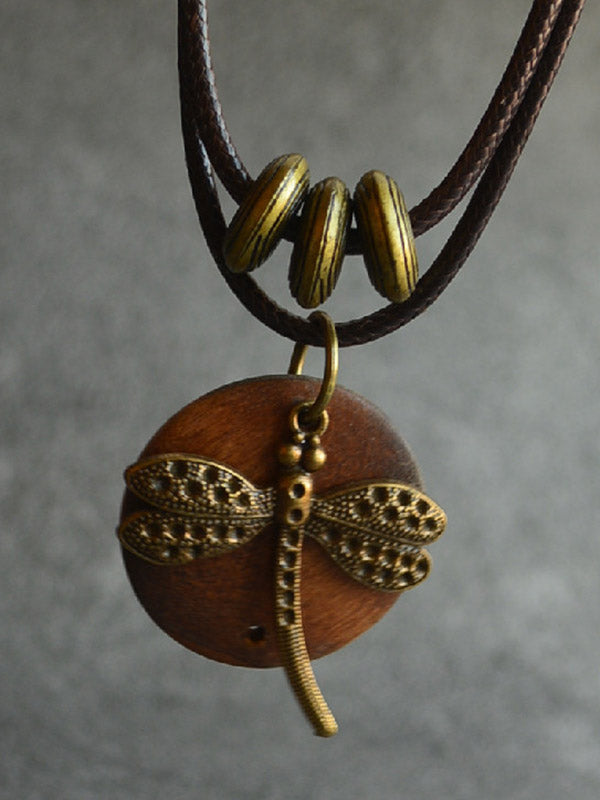 Vintage Wooden Beaded Animal Shape Necklaces Accessories