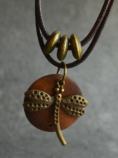 Vintage Wooden Beaded Animal Shape Necklaces Accessories