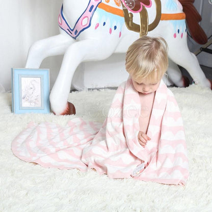 Baby Printed Crochet Knit Blankets