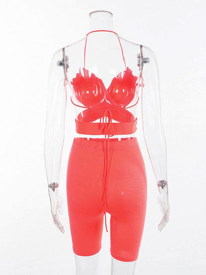 Halter-neck High Waist Tight Yoga&Gym Suits