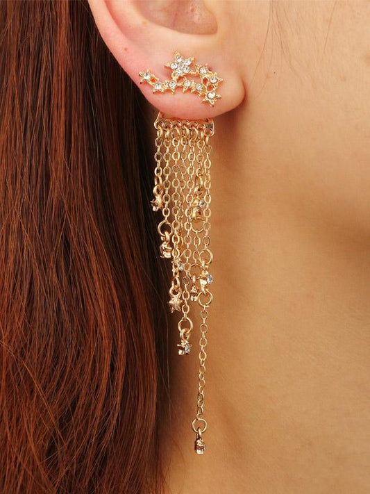 Tasseled Alloy Earrings Accessories