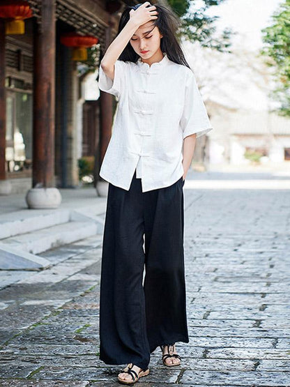 Vintage Forg Solid Short Sleeves Shirt