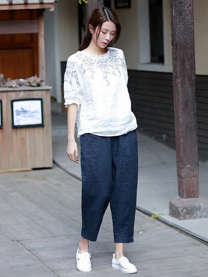 Casual Cotton Harem Pants