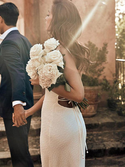 Sexy Spaghetti-neck Backless Maxi Dress