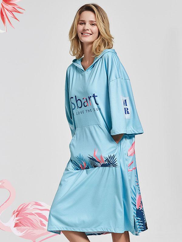 Quick-Drying Sunscreen Swim Diving Bathrobe Beach Cape