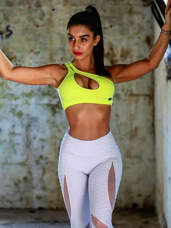 Mesh Puff Lift The Hip Sports Leggings