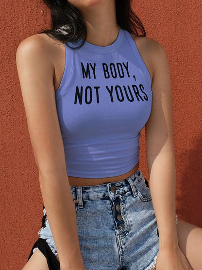 Letter Printed Wrap Tanks