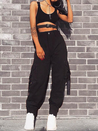 Casual Loose Harem Pockets Athletic Pants