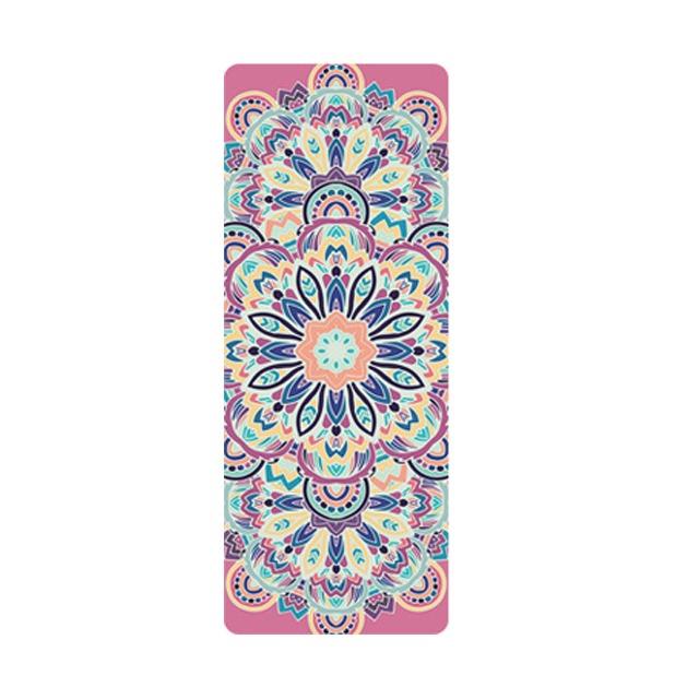 Non-Slip Comfort Printed Folding Natural Rubber Yoga Mat