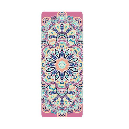 Non-Slip Comfort Printed Folding Natural Rubber Yoga Mat