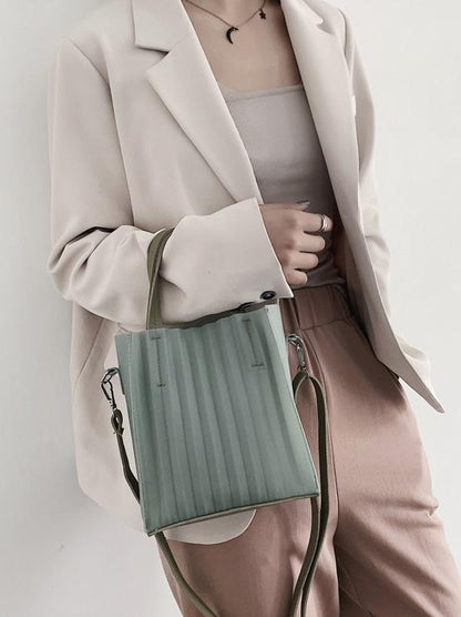Silica Gel Solid One-shoulder Crossbody Bag