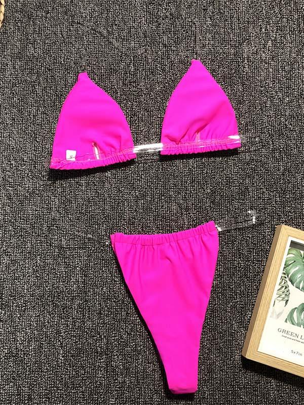 Triangle Top With Panty Bikini Set