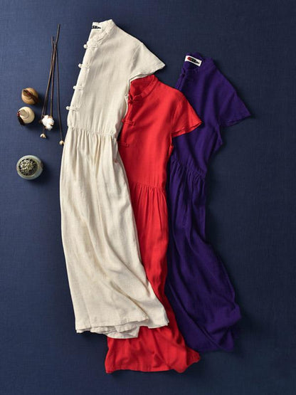 Original Vintage Frog Solid Dress