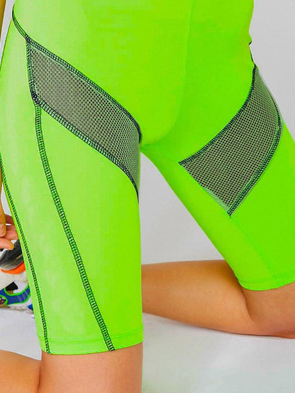 Wrap Mesh Yoga Shorts