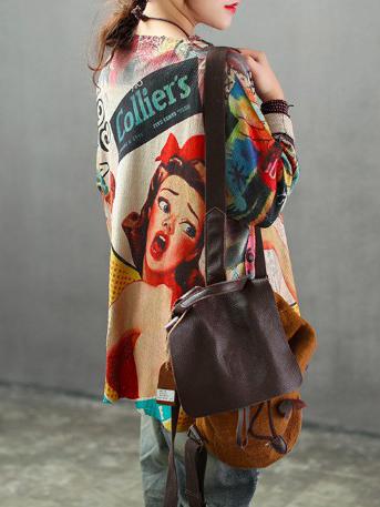 Vintage Loose Sweater Tops