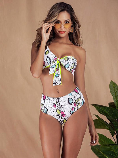 Knot High Waisted Bikini Swimsuit