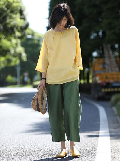 National Style Double Cotton T-shirts