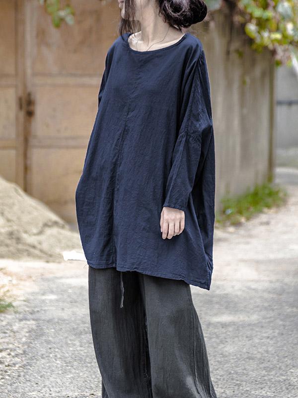 Vintage Casual Linen Cotton Tops