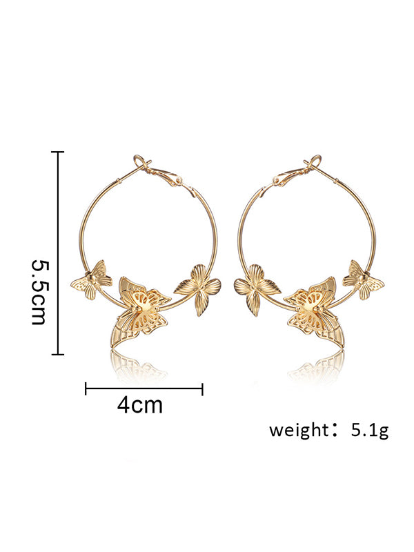 Original Statement Butterfly Shape Geometric Earrings