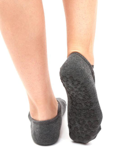 Solid Cross Backless Yoga Socks