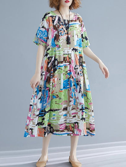 Loose Ink Long Dress