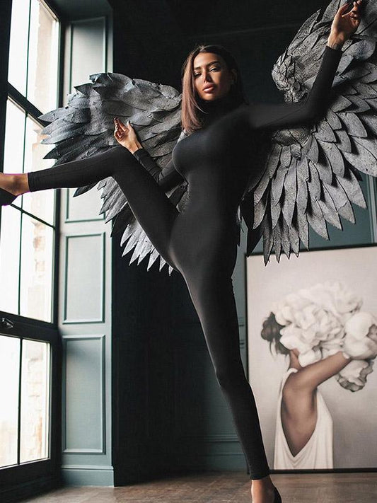 Fashion Solid Bodycon Yoga Jumpsuits