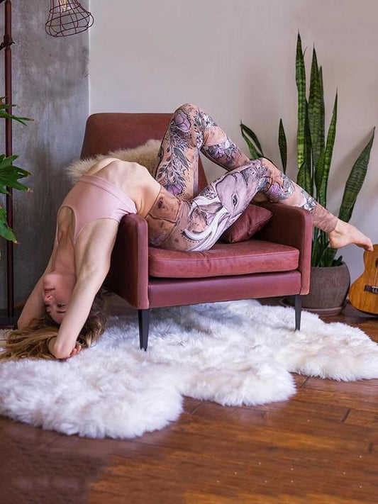 Yoga Printed Elastic Leggings