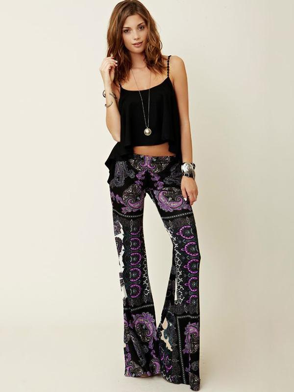 Fashion Wrap Bell-bottoms Casual Pants