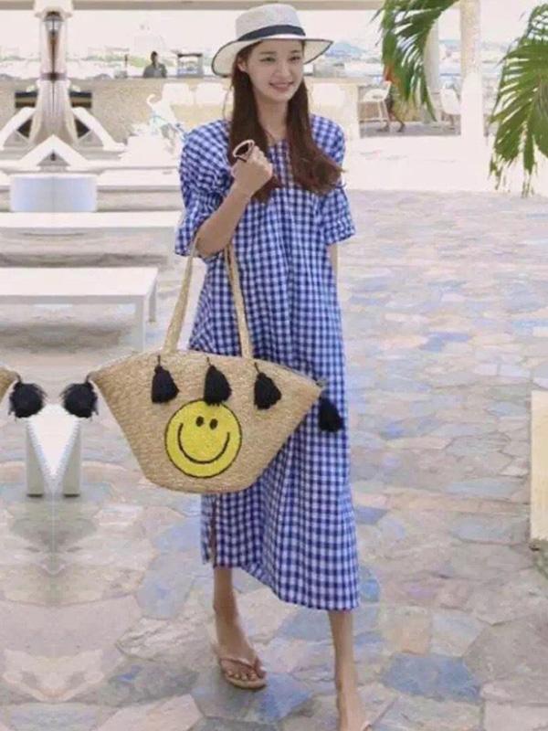 Loose Backless Bow-Embellished Maxi Dresses