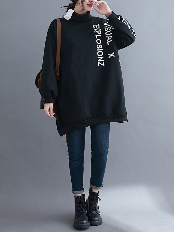 Original Split-Joint Letter Print Sweatshirts
