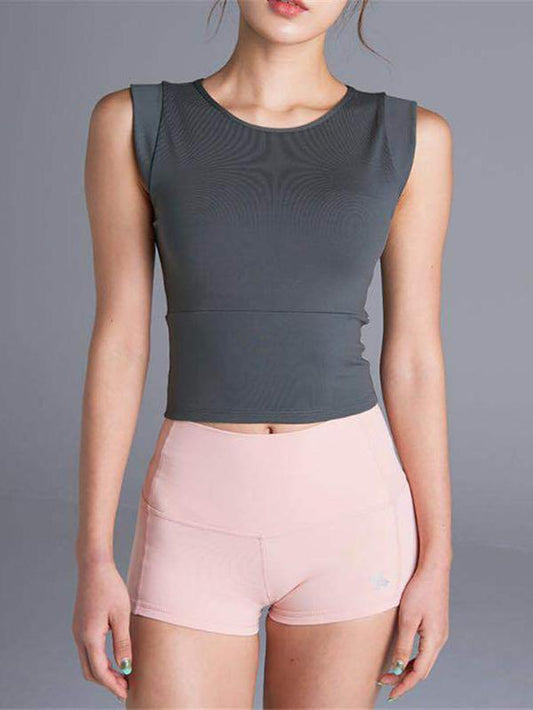 Sleeveless Padded Sports Tanks