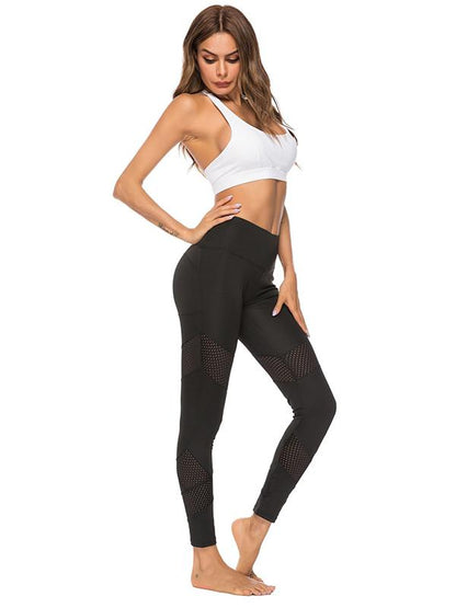 Hollow Mesh Yoga Leggings