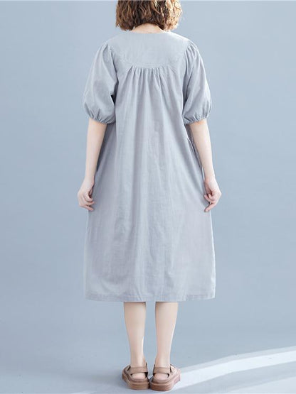 Loose Oversize Solid  Dress