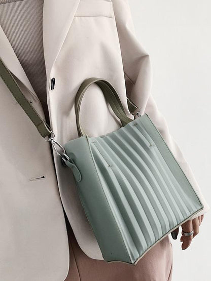 Silica Gel Solid One-shoulder Crossbody Bag
