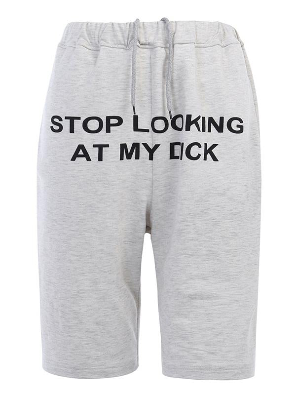 Fashion Letters Printed Shorts Bottoms